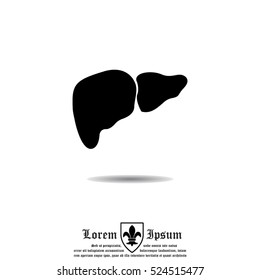 Web icon. Liver
