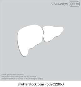 Web icon. Liver