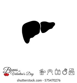 Web icon. Liver