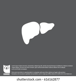 Web icon. Liver. vector illustration