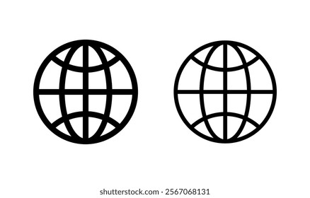 Web icon logo design. go to web sign and symbol. web click icon. Global search icon