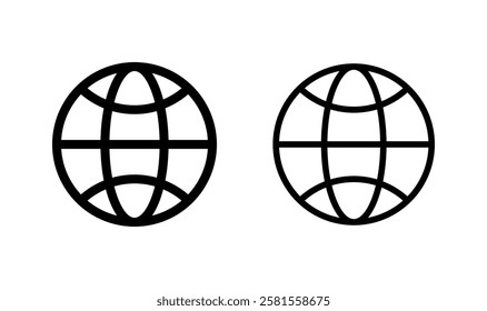 Web icon logo design. go to web sign and symbol. web click icon. Global search icon