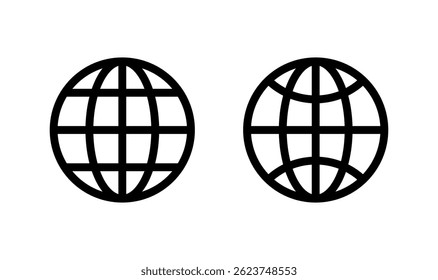 Web icon logo design. go to web sign and symbol. web click icon. Global search icon