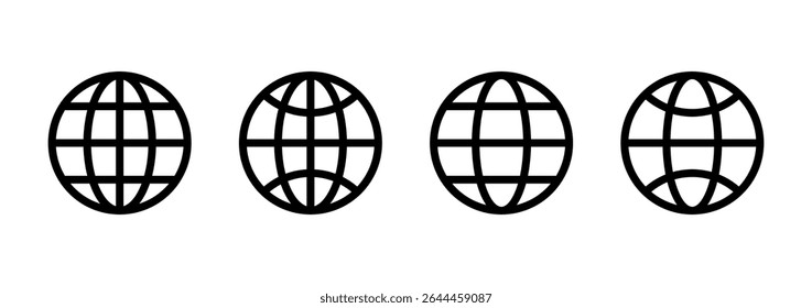 Web icon logo design. go to web sign and symbol. web click icon. Global search icon