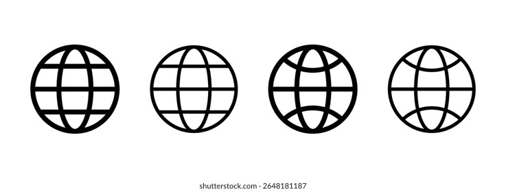 Diseño del logotipo del icono del Web. vaya a la muestra y al símbolo del Web. icono del Hacer clic del Web. Icono de búsqueda global