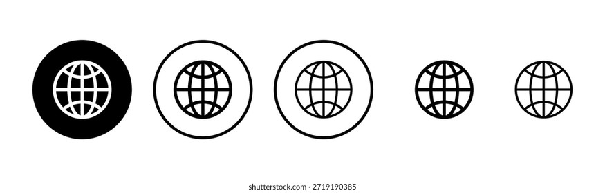 Diseño del logotipo del icono del Web. vaya a la muestra y al símbolo del Web. icono del Hacer clic del Web. Icono de búsqueda global