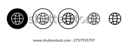 Web icon logo design. go to web sign and symbol. web click icon. Global search icon