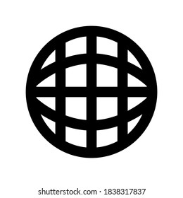 Web-Symbol oder Logo einzeln auf Zeichen, Vektorgrafik - hochwertige Vektorsymbole mit schwarzem Hintergrund
