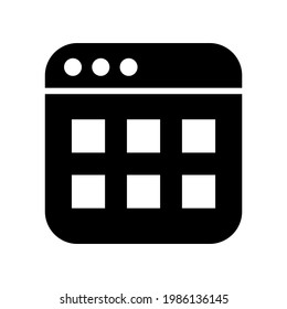 icono web o logotipo símbolo de signo aislado ilustración vectorial - iconos vectoriales de estilo negro de alta calidad
