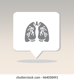 Web icon. Lungs