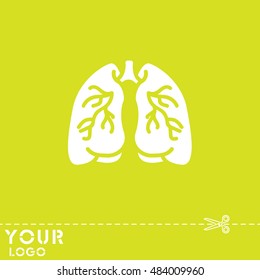 Web icon. Lungs