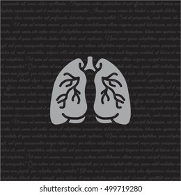Web icon. Lungs