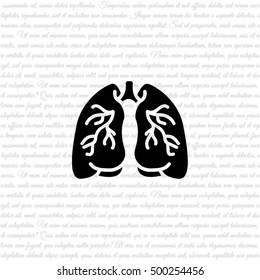 Web icon. Lungs