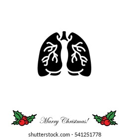 Web icon. Lungs