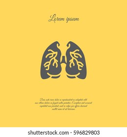 Web icon. Lungs