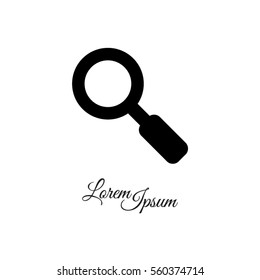 Web icon. Magnifier