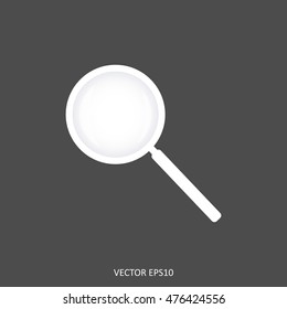Web icon magnifier, vector illustration, the search icon
