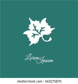 Web icon. Maple leaf, tree leaf