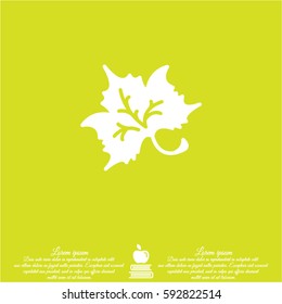 Web icon. Maple leaf, tree leaf