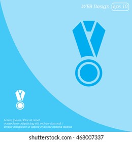 Web icon. Medal