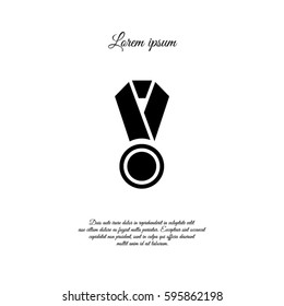 Web icon. Medal