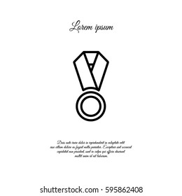 Web icon. Medal