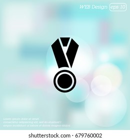 Web icon. Medal. vector illustration