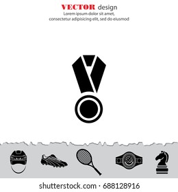 Web icon. Medal. vector illustration