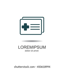 Web icon. Medical forms, medical certificate