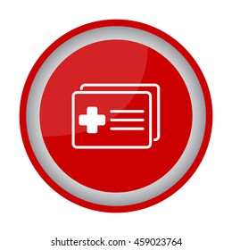 Web icon. Medical forms, medical certificate