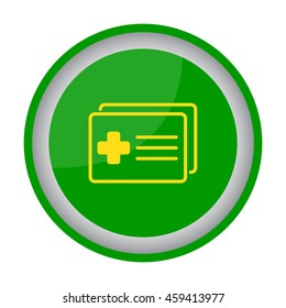 Web icon. Medical forms, medical certificate