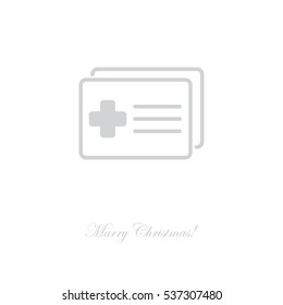 Web icon. Medical forms, medical certificate