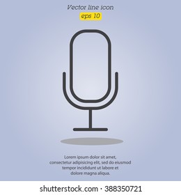 Web icon. Microphone, voice search