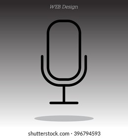 Web icon. Microphone, voice search