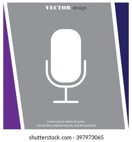Web icon. Microphone, voice search