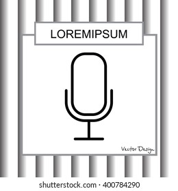 Web icon. Microphone, voice search