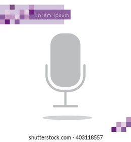 Web icon. Microphone, voice search