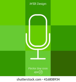 Web icon. Microphone, voice search