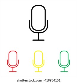 Web icon. Microphone, voice search