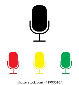 Web icon. Microphone, voice search