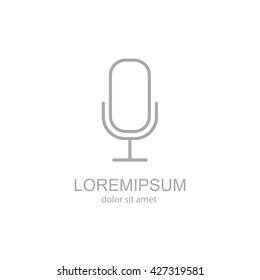 Web icon. Microphone, voice search