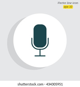 Web icon. Microphone, voice search