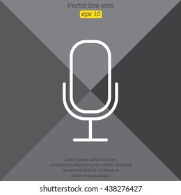 Web icon. Microphone, voice search