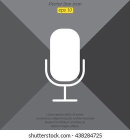 Web icon. Microphone, voice search