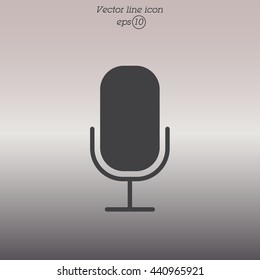 Web icon. Microphone, voice search