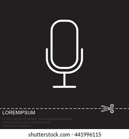 Web icon. Microphone, voice search