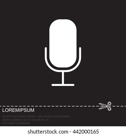 Web icon. Microphone, voice search