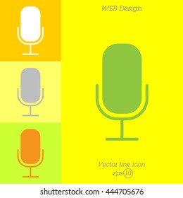 Web icon. Microphone, voice search