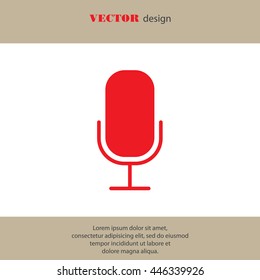 Web icon. Microphone, voice search