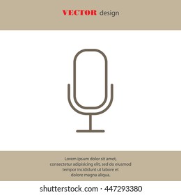 Web icon. Microphone, voice search